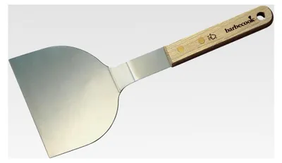 Produktbild von Hamburgerwender mit Holzgriff, Grillspachtel, für Grill und flache Grillplatte, 30 cm