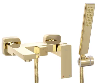 Zdjęcie produktu dla Bateria wannowa Rea Fenix Złota