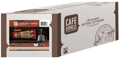 Immagine prodotto di HELLMA 60119978 Scorte residue: bastoncino di caffè istantaneo HELLMA "Café Express" 500s