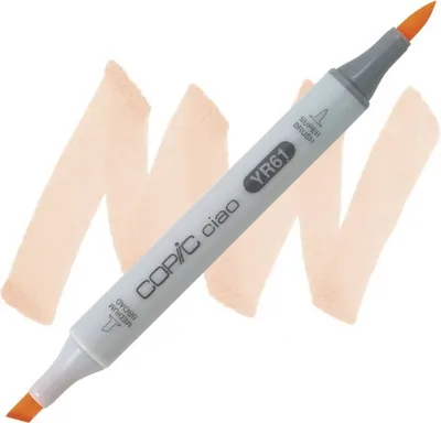 Immagine prodotto di COPIC Ciao pennello e scalpello bifacciale, YR61 arancio primavera