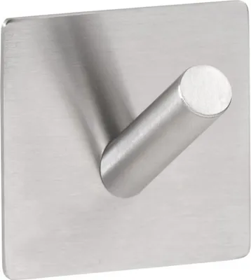 Produktbild von BEASY Kleiderhaken Edelstahl Gebürstet 38x45x45 mm für Bad & Küche >> zum Kleben