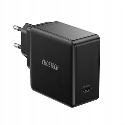 Produktbild von Choetech fast USB Type C wall charger PD 60W 3A black (Q4004-EU)