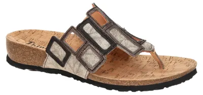 Produktbild von Think JULIA Damen Pantoletten - Zehentrenner Pantolette grau NEU
