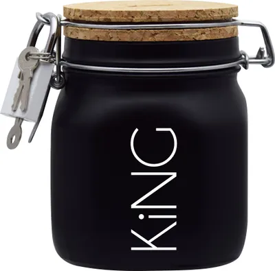 Produktbild von Spardose Geld Geschenk Ideen King Design1 Schwarz Größe M 0.75 Liter