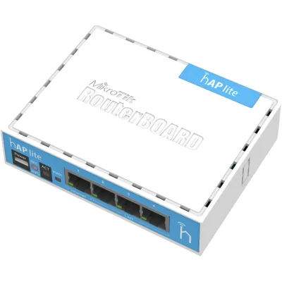 Image de MikroTik hAP Lite (classic), 650MHz CPU, 32MB RAM, 4x LAN, integr. 2.4GHz Wi-Fi, WPS, vč. L4