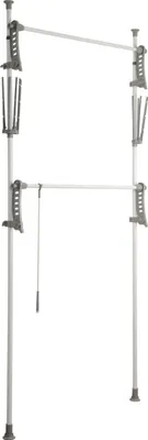 Produktbild von WENKO Teleskop Ordnungs System Kleider Schrank Klemm Regal HERKULES FLEX Platz