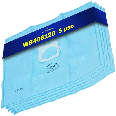 5 Staubsaugerbeutel Mikrofaser für Rowenta WB406120