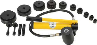 Image de Kit de perforation hydraulique - YYQ-WWHTJ-012 - Pression 15 T - Matrices Ø 16-101 mm - Pour tôle métallique - Usage commercial