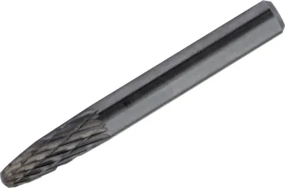Image de Hartmetallfräser Fräseraufsatz Hartmetall Fräsaufsatz Form F 3,17 mm