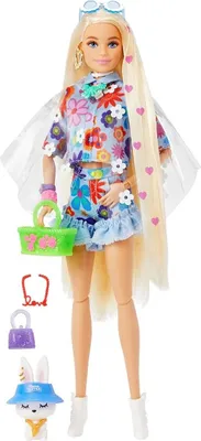 Produktbild von Mattel HDJ45 - Barbie - Extra Puppe Flower Power