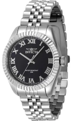 Obrázek produktu pro Invicta Specialty 47408 Dámské Hodinky - Quartz Hnutí - Nerezová Ocel s Černým Ciferníkem - 36 mm