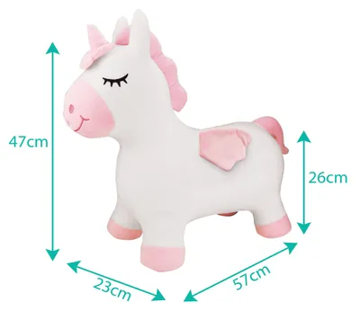 Image de Lexibook Licorne gonflable en peluche et rebondissante