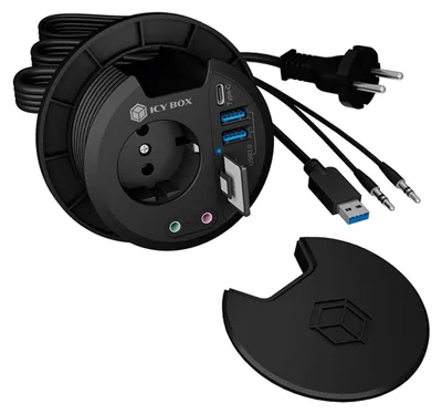 Immagine prodotto di Tisch Hub IcyBox Multiport 2xUSB 3.0 Type-A