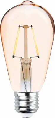 Immagine prodotto di Lampada a filamento E27 4W LED Lampadina vintage 400 LM Bianco caldo 2200K ST64 Oro