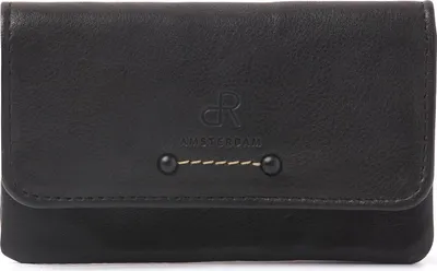 Produktbild von dR Amsterdam Schlüsseletui und Brieftasche / Kartenhalter | Schlüsseletui mit Reißverschluss | Brieftasche Leder | Schlüsselmappe | Tampa - 93657 Black