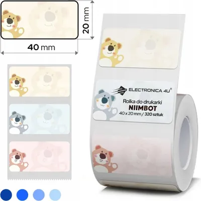 Image de Étiquettes autocollantes thermosensibles Niimbot B21 B1 B4 B3S B31 40x20