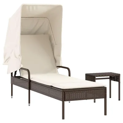 Zdjęcie produktu dla VidaXL 368198, Lounge, Obite siedzisko, Technorattan, Stal, Kremowy, Biały, 110 kg, 2000 mm
