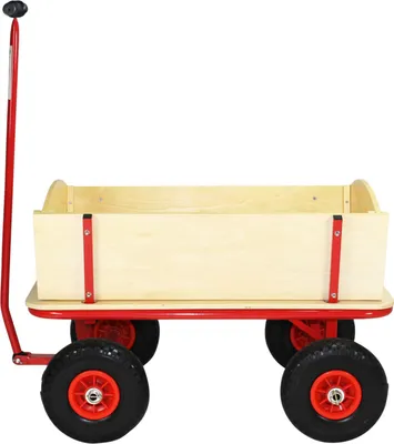 Immagine prodotto di Beachtrekker Style Carrello a mano in legno Carrello a mano Natur con tettuccio parasole