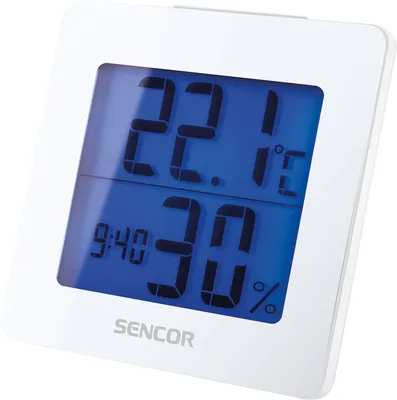 Produktbild von SENCOR SWS 1500 W - Meteostanice - vnitřní teplota a vlhkost, LCD displej s modrým podsvícením