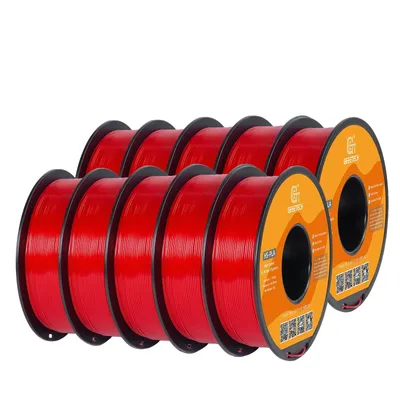 Obrázek produktu pro Vysokorychlostní vlákno PLA, hmotnost 10 kg, průměr 1,75 mm, červené
