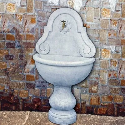 Produktbild von Casa Padrino Luxus Jugendstil Wandbrunnen Grau 80 x H. 146 cm - Italy