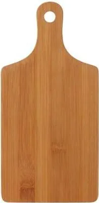 Produktbild von Küchenbrett Aus Bambus Mit Griff, 25X12X0,8Cm