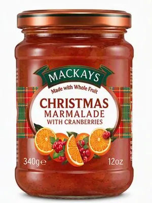 Produktbild von Mackays Weihnachts-Orangenmarmelade mit Cranberries | Christmas Marmalade | 340 g