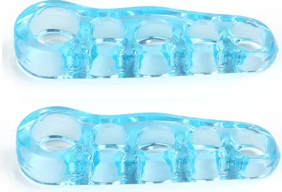 Produktbild von INF Blauer Zehenspreizer für überlappende Zehen XXL