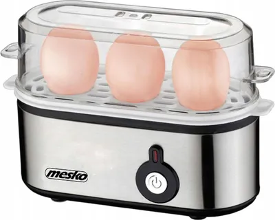 Produktbild von Mesko MS 4485 Eierkocher 3 Eier 210 W Schwarz  Silber  Transparent