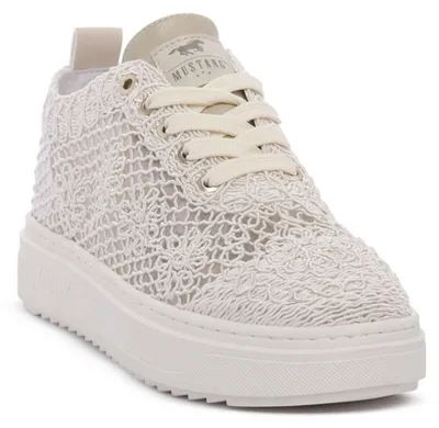 Image de Mustang Sneakers Laag  Sneakers Laag - Beige - Maat 38