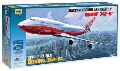 Obrázek produktu pro Zvezda 1:144 Osobní letadlo Boeing 747-8