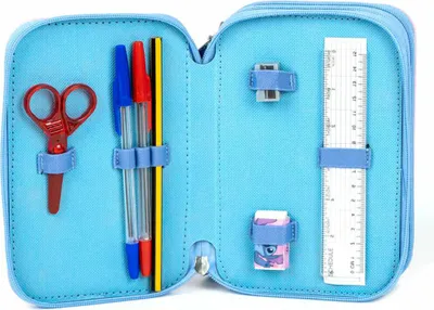 Zdjęcie produktu dla CERDÀ Disney Stitch - potrójna kosmetyczka szkolna z oficjalną licencją