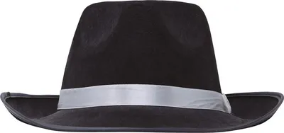 Produktbild von Fiestas Guirca - Hut, Band, Filz FG857 (Einheitsgröße) (Schwarz/Weiß)