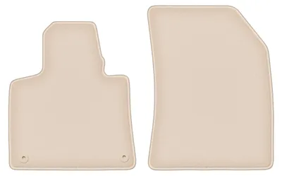 Produktbild von DURBAN Beige Velours-Fußmatten vorne für Citroen C4 Spacetourer Minivan (2013-2018)