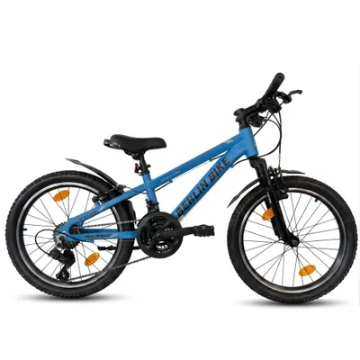 Immagine prodotto di Bicicletta per bambini 20 pollici MTB con telaio in alluminio - Regalo ideale per bambini , blu