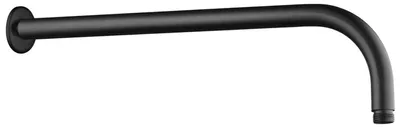 Produktbild von Aqualine Duscharm rund, 405mm, Schwarz matt