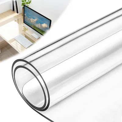 Image de Sous-main transparent, imperméable, en PVC, antidérapant, pour le bureau et la maison