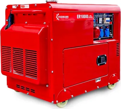 Produktbild von Premium Diesel Stromerzeuger 10kW+Batterie E-Start Generator  296ccm 2x220V-1x380