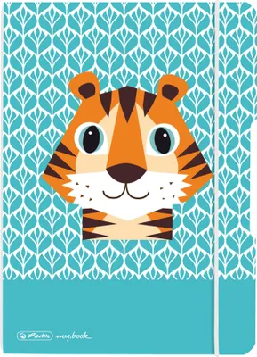 Produktbild von Herlitz Notizheft flex PP A5/40 Blatt punkt Cute Animals TigerMix