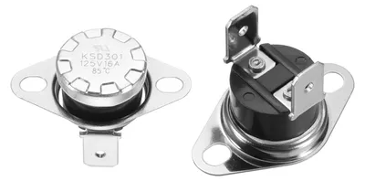 2x Thermostat KSD301 85 °C 16 A NC Schalter