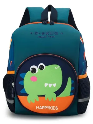 Obrázek produktu pro Dětský batoh, 33 cm, s motivem dinosaurů, zelený, vhodný do školy