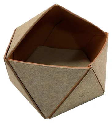 Obrázek produktu pro D&D Kočičí domek Logan, plst, pískově hnědý