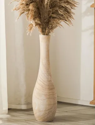 Obrázok produktu pre Drevená váza na dekoráciu interiéru
