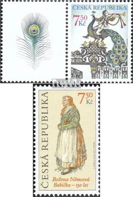 Produktbild von Briefmarken Tschechien 2005 Mi 423Zf mit Zierfeld,424 (kompl.Ausg.) postfrisch Gruß