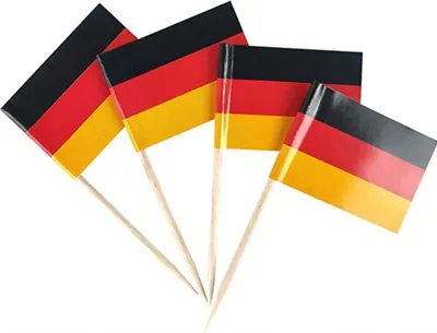 Produktbild von 100 Flaggenpicker Länder Nationen Deko Zahnstocher Flagge Geburtstag Party DIY, Farbe:Deutschland