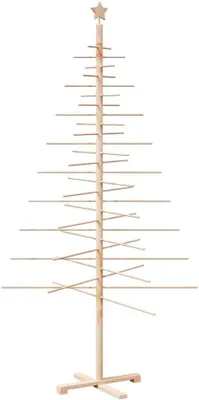 Obrázok produktu pre Vianočný stromček, vianočné dekorácie, výška 210 cm, vyrobený z masívneho smrekového dreva