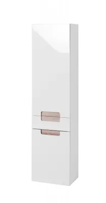 Produktbild von Hochschrank MERANO-03 Hochglanz weiß, Eiche Sonoma, B=40cm