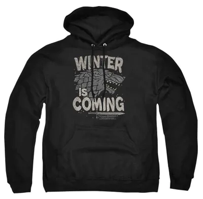 Produktbild von Game of Thrones - "Winter Is Coming" Kapuzenpullover für Herren/Damen Uni TV38360 (L) (Schwarz)