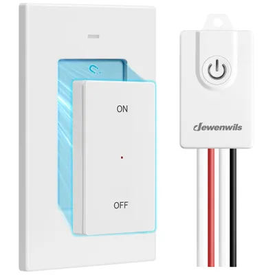 Produktbild von DEWENWILS Funkschalter mit fernbedienung, Funk Lichtschalter Set 3000W, Wandschalter