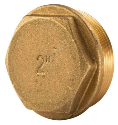 Produktbild von Messing Gewinde-Fitting Stopfen 2"AG (DN 50) - schwere Ausführung